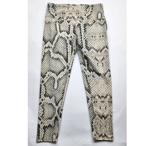 Varley Flow Performance Var-Tech Camdon Snake Print Cropped Leggings Medium